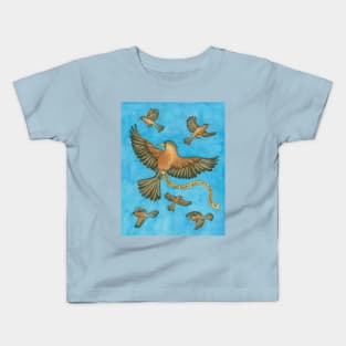 Robins Chirping Kids T-Shirt